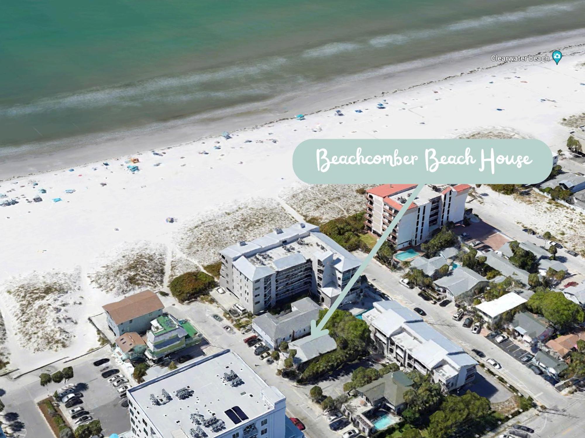 Beachcomber Beach House - Weekly Rental Just Steps To White Sand Beach! Home Clearwater Beach Exterior photo